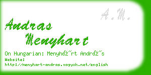 andras menyhart business card